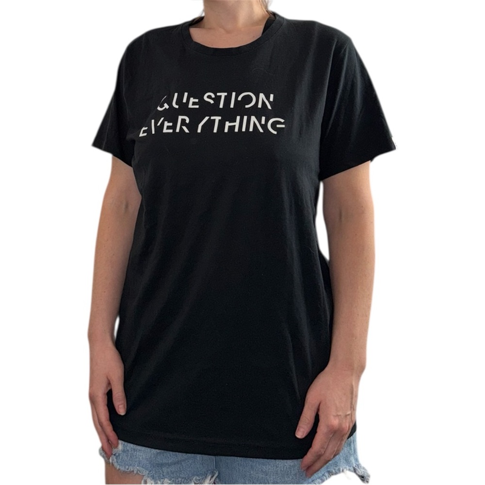 Black Question Everything Skyscape Tee